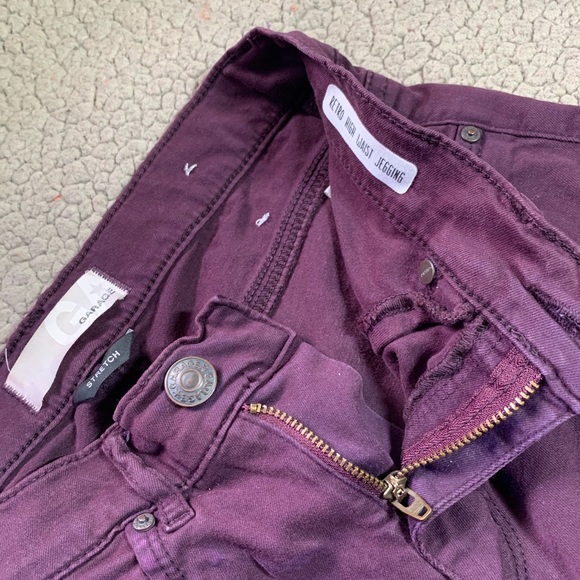 Garage Skinny Purple high-waist stretch Girls/Junior's Denim/Pants size 3 - Picture 7 of 15